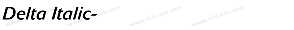 Delta Italic字体转换